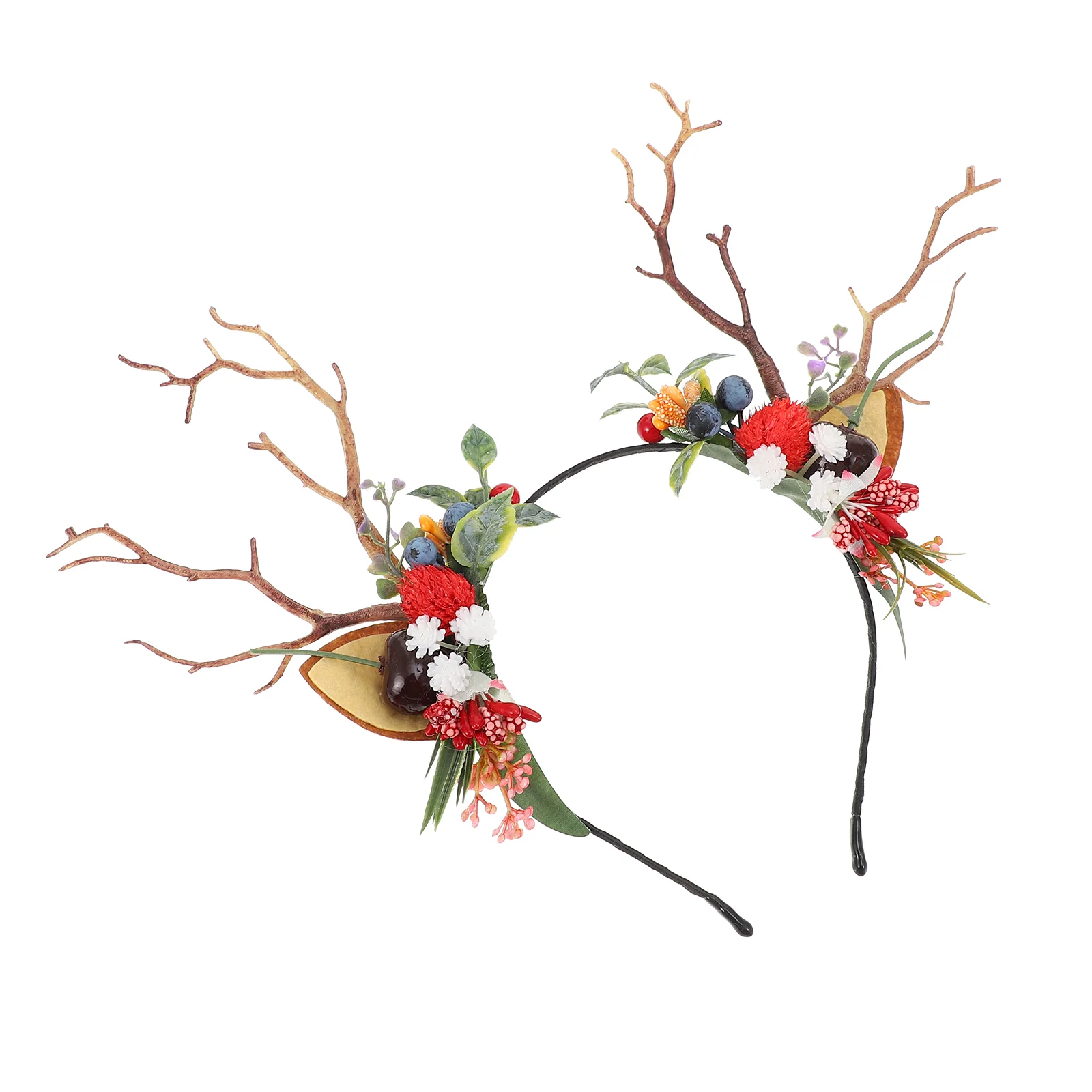 

Headband Antler Hair Antlers Deer Reindeer Christmas Hoopcosplay Ears Branch Hairband Headdress Wear Fairykids Headpiece Horns