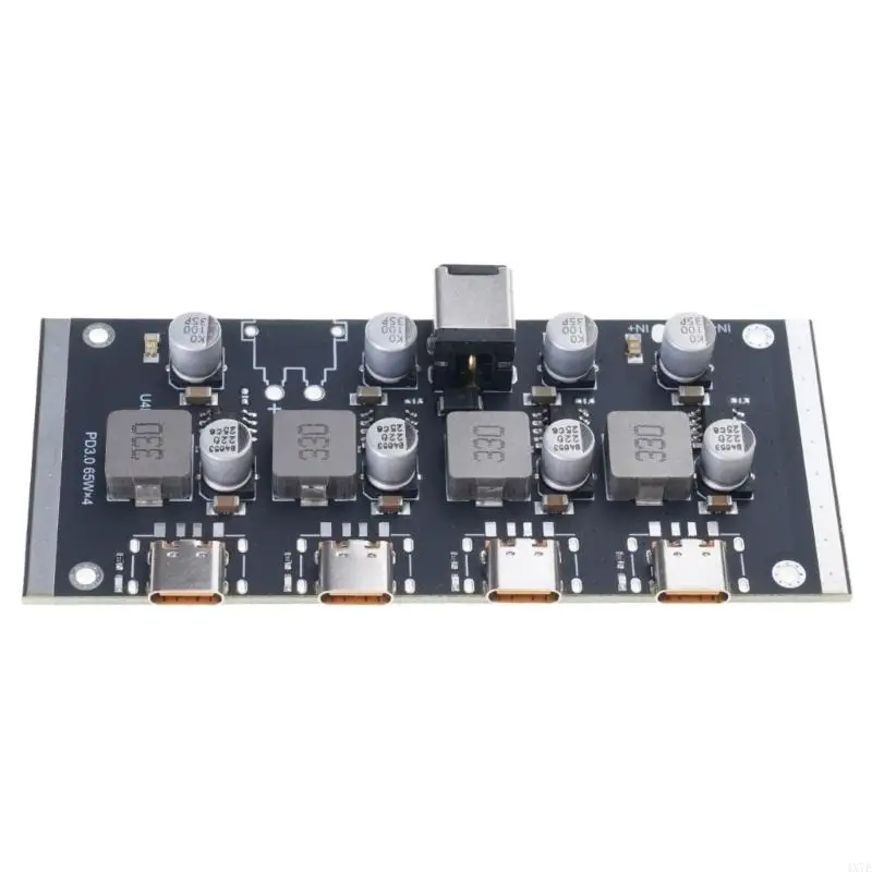 Фото 4X7E 4-сторонний модуль быстрой зарядки PD65W Интерфейсы типа C Плата быстрой зарядки Поддержка PD3.0/2.0 Замена для №4