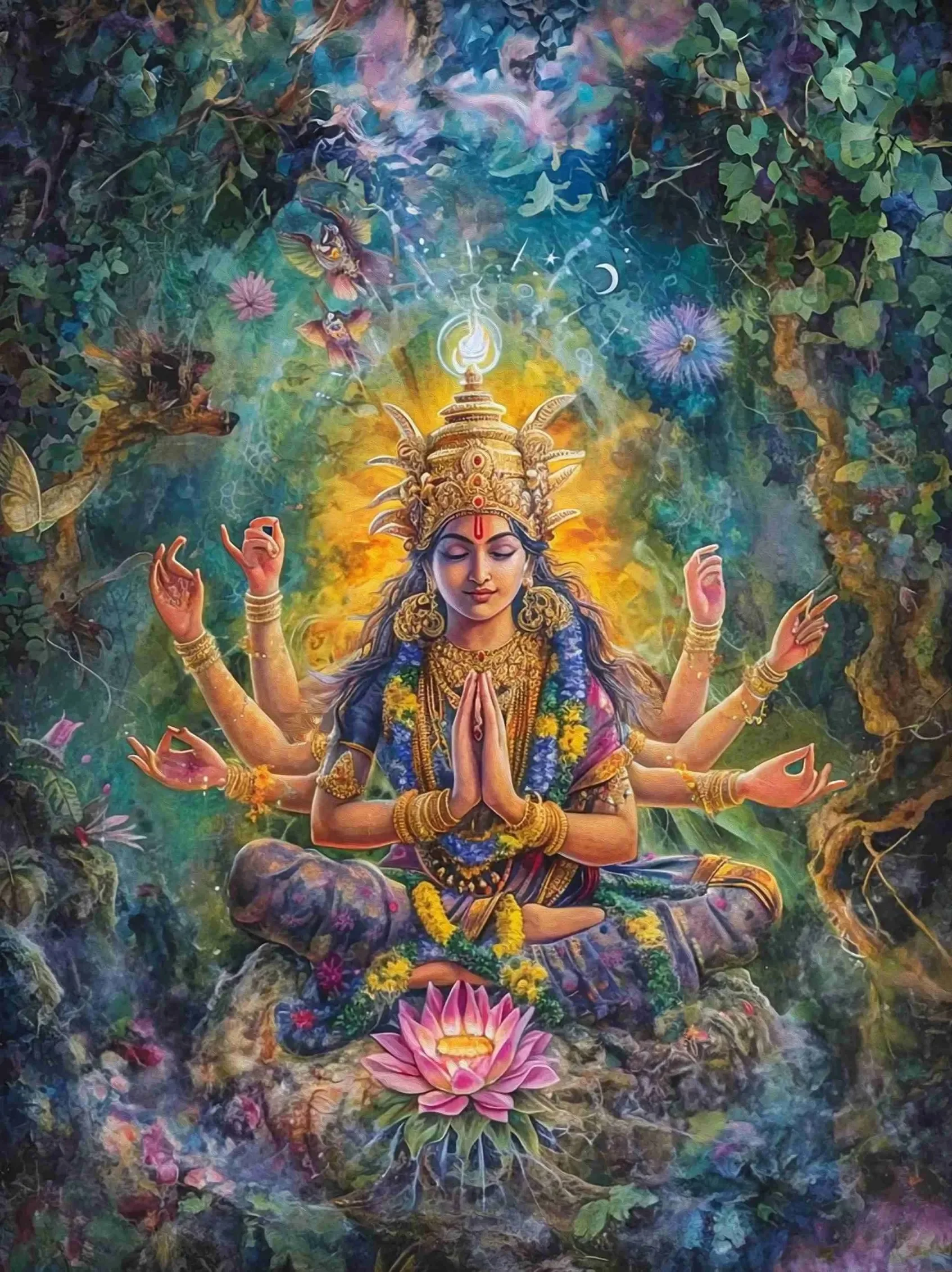 

Картина на холсте "Лорд Шива и богиня Сарасвавати"