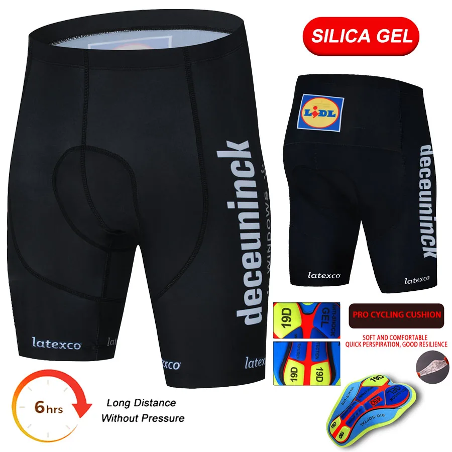 

Deceuninck Summer Cycling Bib Shorts Men Outdoor 6 Hours Padded Breathable Sport Mountain Bike Riding Pro Bicycle Tights Shorts