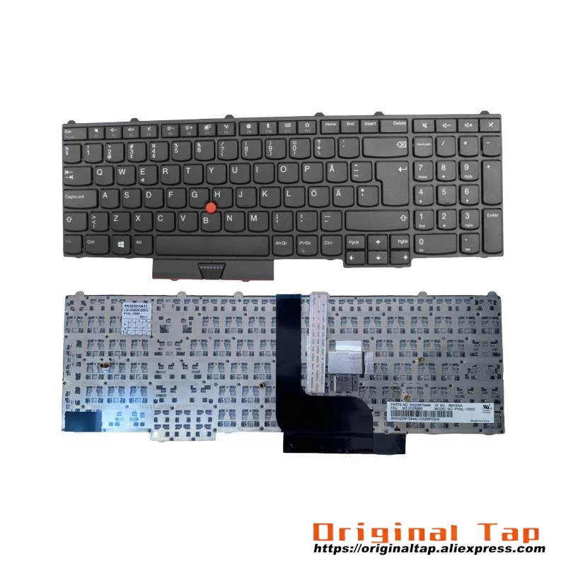 SE шведская финская клавиатура для Lenovo Thinkpad P51 P71 01ER977 01HW267