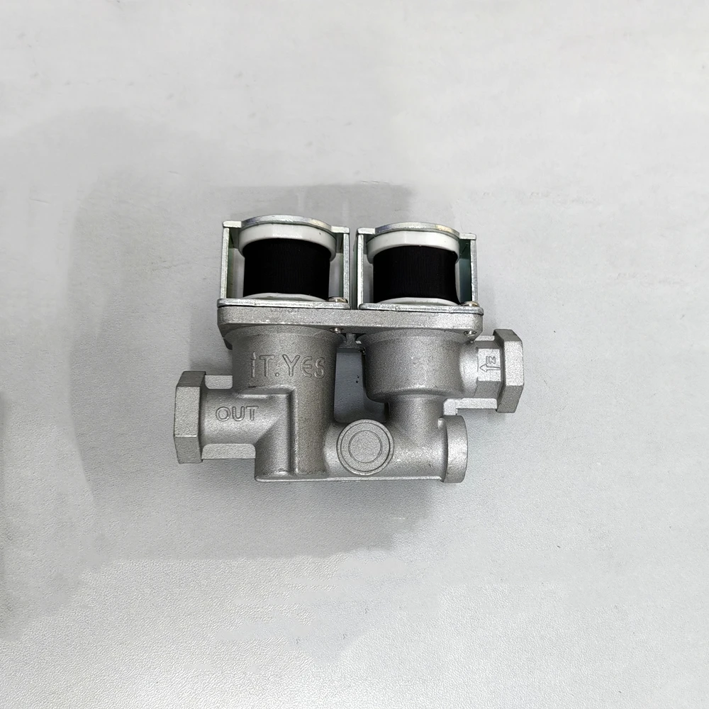 

Универсальный Соленоидный клапан, двойной Соленоидный клапан 24 В для газовой духовки с адаптерами с внутренней резьбой, запчасти для ремонта