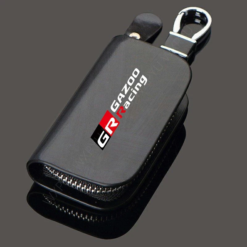

1 шт. кожаный чехол под дерево для автомобильного ключа, брелок для Toyota sport GR Sport чехол RAV4 Corolla Camry Avensis Prado Prius Mirai