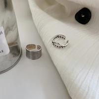 bead geometry adjustable rings for women luxury finger rings punk aesthetic accessories vintage jewelry 2022 trend jewellery