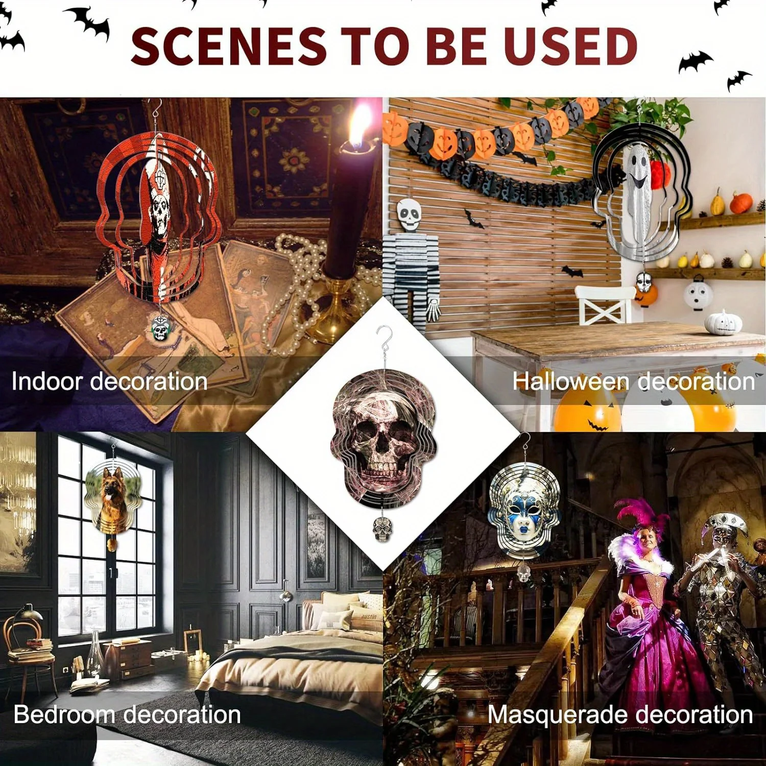 10-дюймовая сублимационная печатная пластина в форме черепа 3D алюминиевое