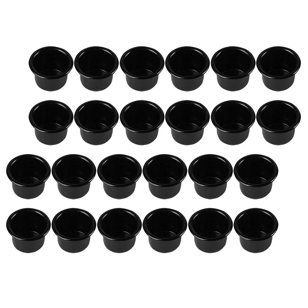 

36Pcs For Taper Black Candlestick Case Metal Candlestick Holders Bulk Aluminum Cup for Home Table Restaurant Decoration