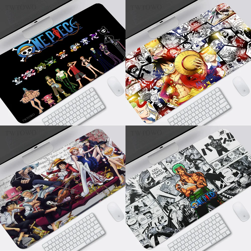 

Anime One Piece Mouse Pad Gamer XL HD Home Custom Mousepad XXL Mouse Mat Desk Mats Office Carpet Anti Slip Desktop Mouse Pad
