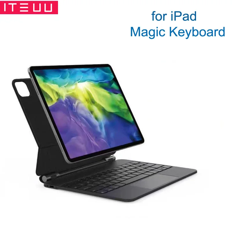 

Волшебная клавиатура, флип-чехол для iPad 10 Air 4 5 Pro 11 12,9 дюймов с магнитной плавающей консолью, мягкий флип-чехол с сенсорной панелью