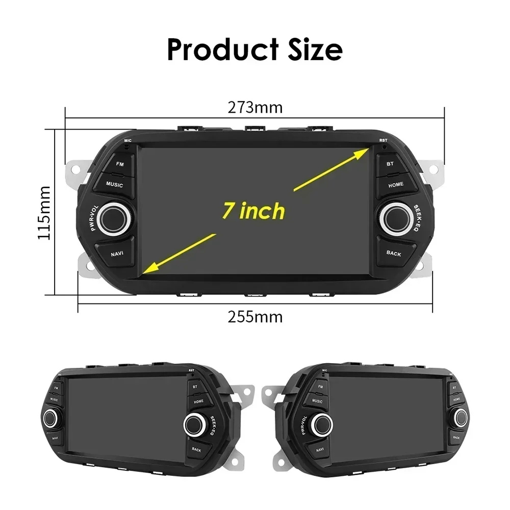 Автомобильный радиоприемник с мультимедийной навигацией для Fiat Tipo Egea 2015-2017