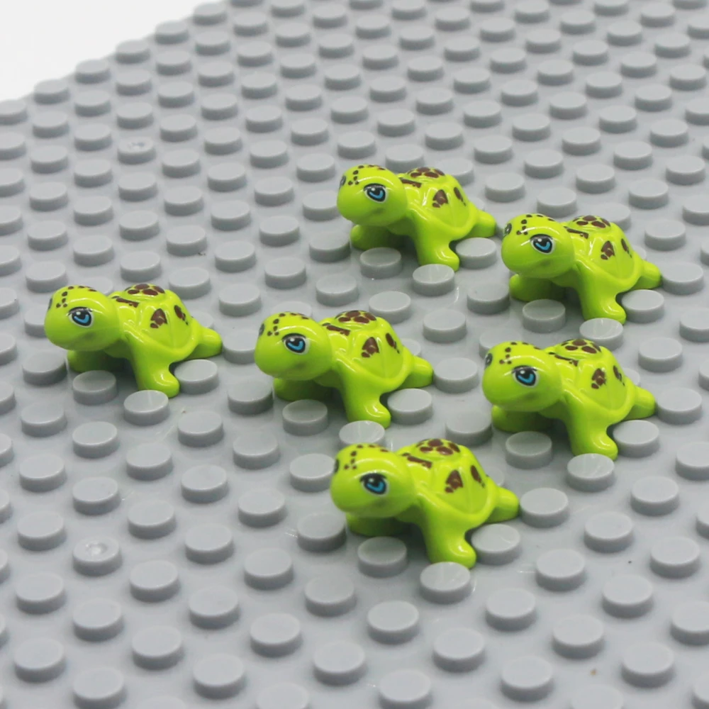 Кубики MOC фигурка животного строительные блоки кошка собака медведь дельфин