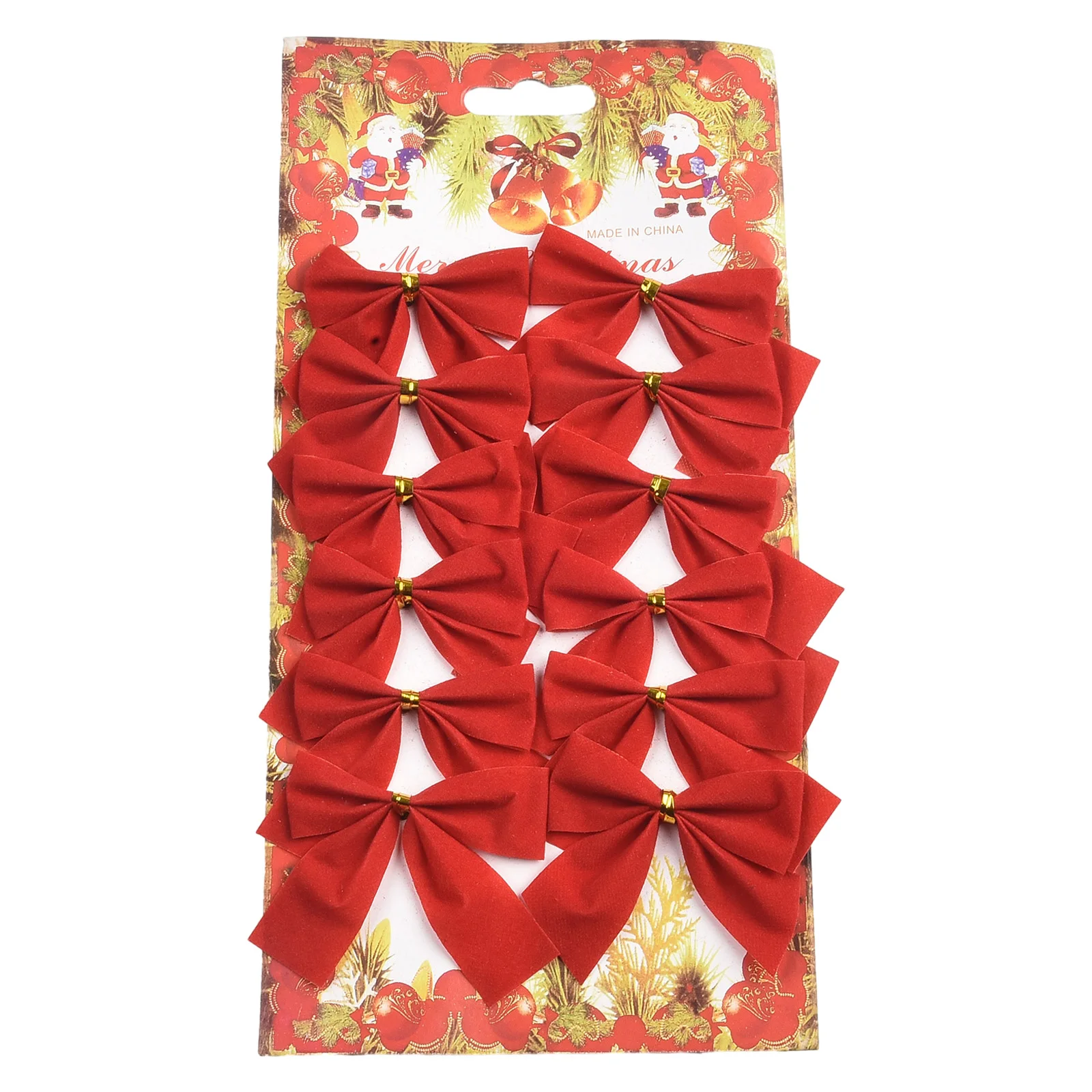 

Red/Gold/Silver Xmas Bows Bow Garden Luxury Present Christmas Tree Gift Glitter Colors Bow Knot Ornament Party