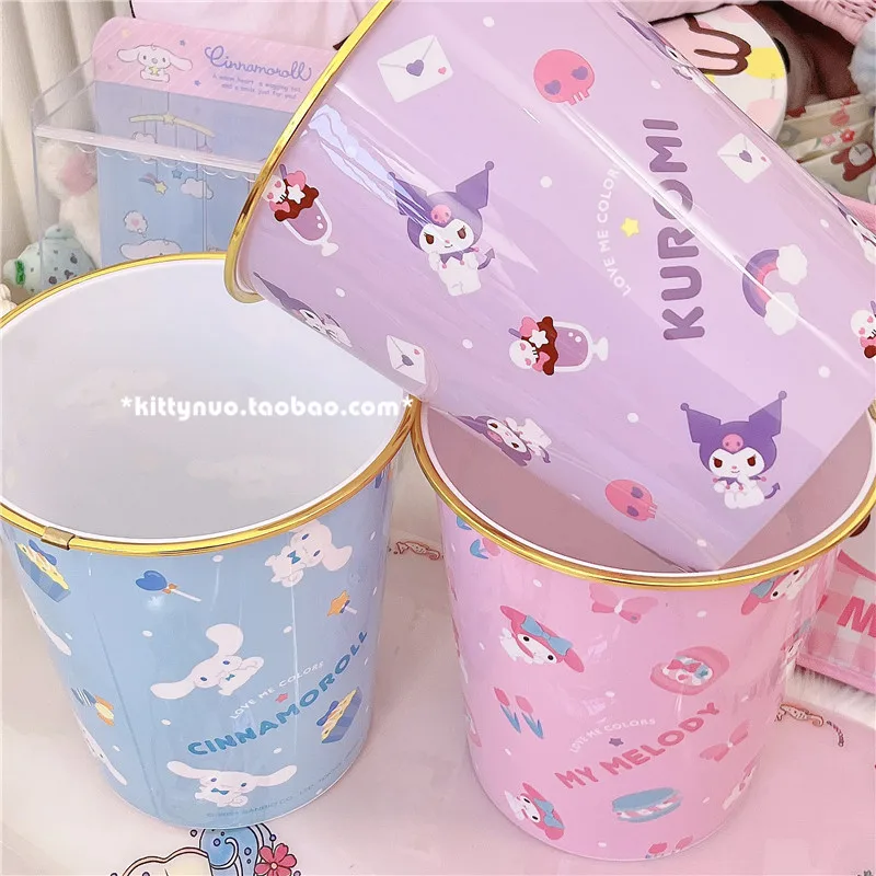 Кавайная аниме серия Sanriod Hello Kittyed Mymelody Cinnamoroll спальня большая емкость под мусор