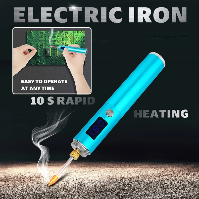 

Wireless Digital Soldering Iron High-power Adjustable soldering Iron with BCK-type Replaceable Heating Core Soldering Iron Tip