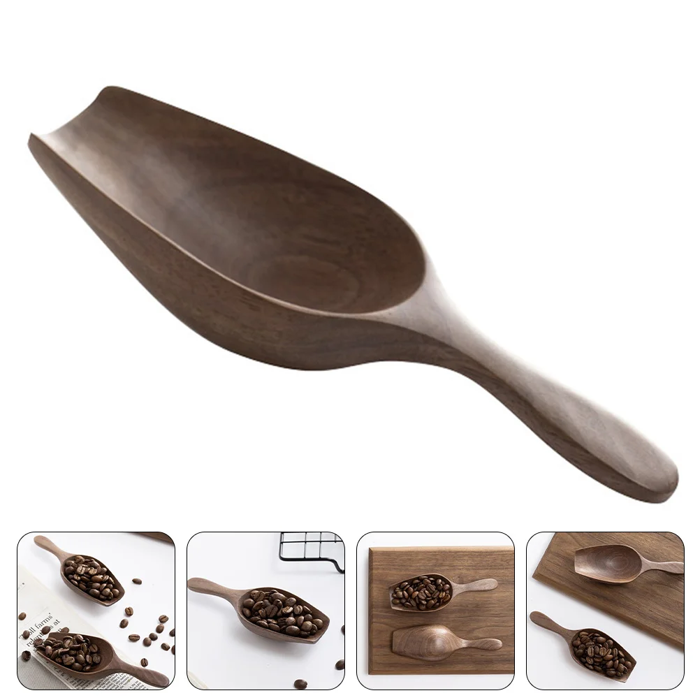 

Bulk Coffee Beans Kitchen Scoop Rice Practical Wood Tea Wooden Grain Multipurpose Protein
