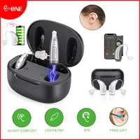 audifonos mini portable hearing aid bluetooth 5 0 waterproof independent intelligent app bte hearing aids with rechargerable