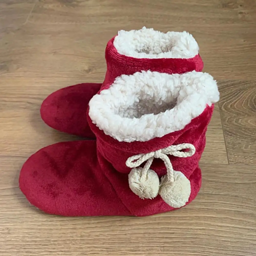

1 Pair Pretty Cozy Non-slip Windproof Winter Adults Unisex Home Shoes Socks for Living Room Boot Socks Winter Boot Socks