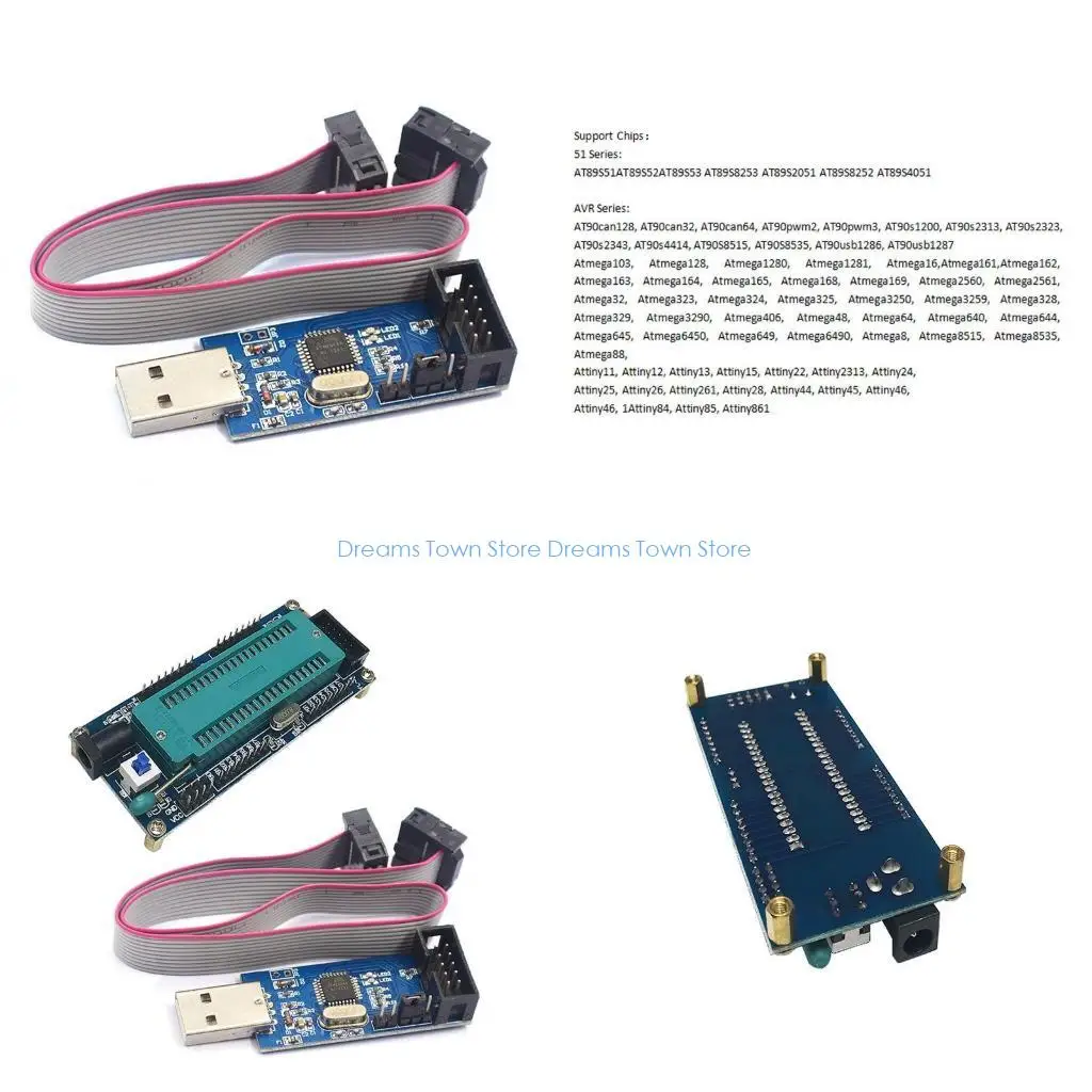 Фото HX6A ATmega8 ATmega48 ATMEGA88 Макетная плата AVR (без чипа) Новый электронный модуль «сделай сам» Комплект «сделай сам» плата №1