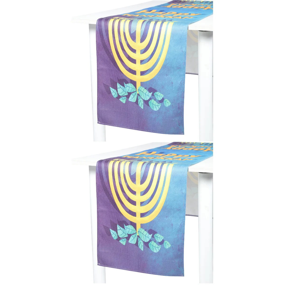 

2pcs Multi-Functional Table Cover Dining Tablecloth Party Table Decor Home Table Runner