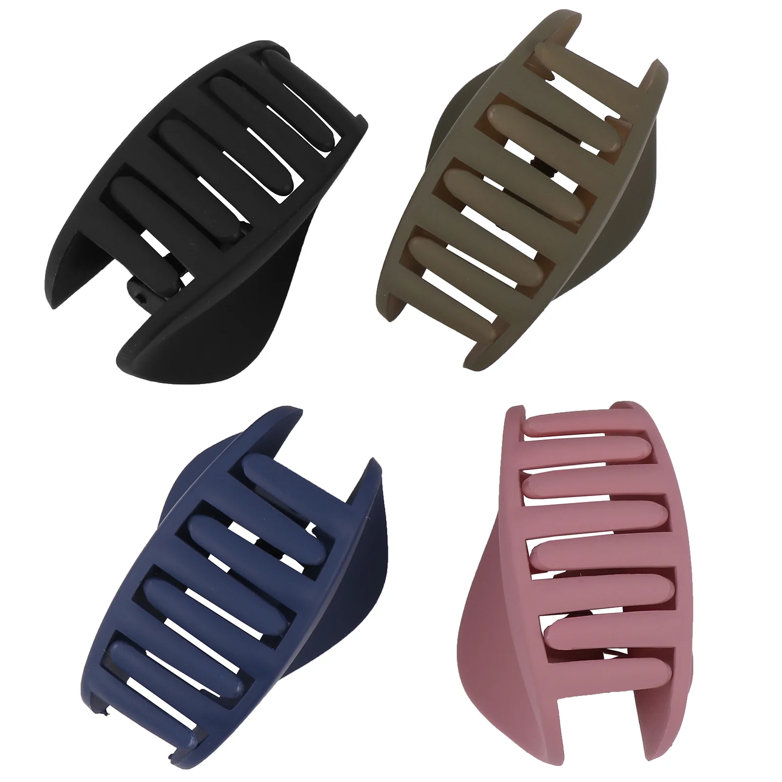 

4 Pcs Ponytail Clip Bangs Jumbo Hair Woman Headdress Accessories Large Barrettes Resin Clips Claw Girl Claws Clamps Jaw