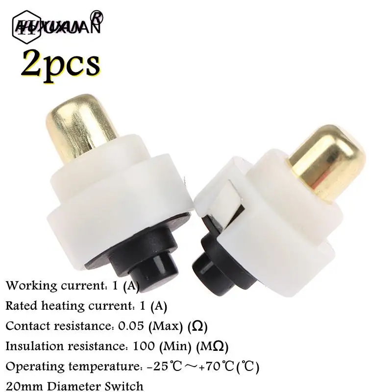 

2 шт. 20 мм светодиодный фонарик кнопочный переключатель включения/выключения Электрический фонарь задний переключатель