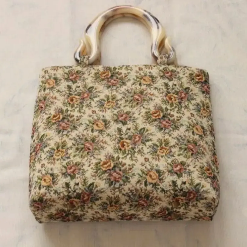 Женское жаккардовое одеяло Lost in Vinatge тканевая жаккардовая сумка с вышивкой Flowe