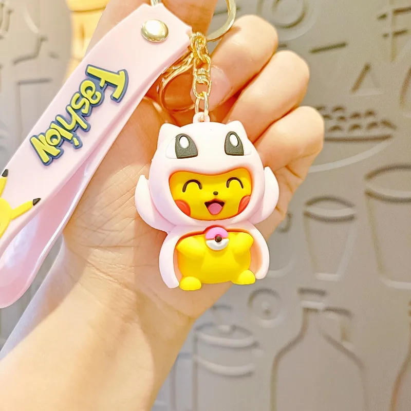 Брелок с изображением покемона Пикачу аниме экшн-фигурка игрушка каваи