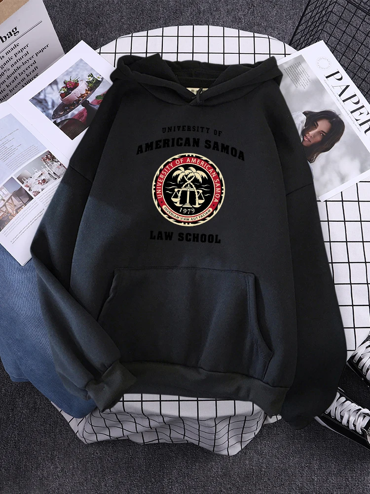 

University Of American Samoa Law School Women Hoody Fashion Warm Sweatshirts Casual Oversize Pullover Trend Quality Female Sweat