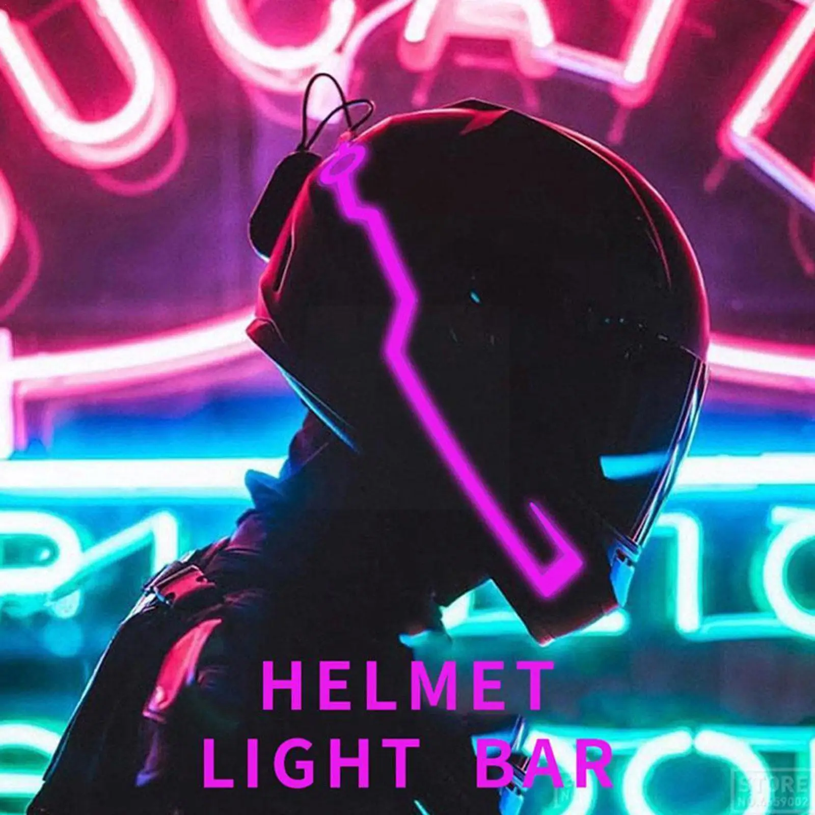 

Motorcycle Helmet Night Riding Led Light Strip Signal Led Decoration Stripe Helmet Helmet Flashing Sticker Light Sticker Ni Y8q3