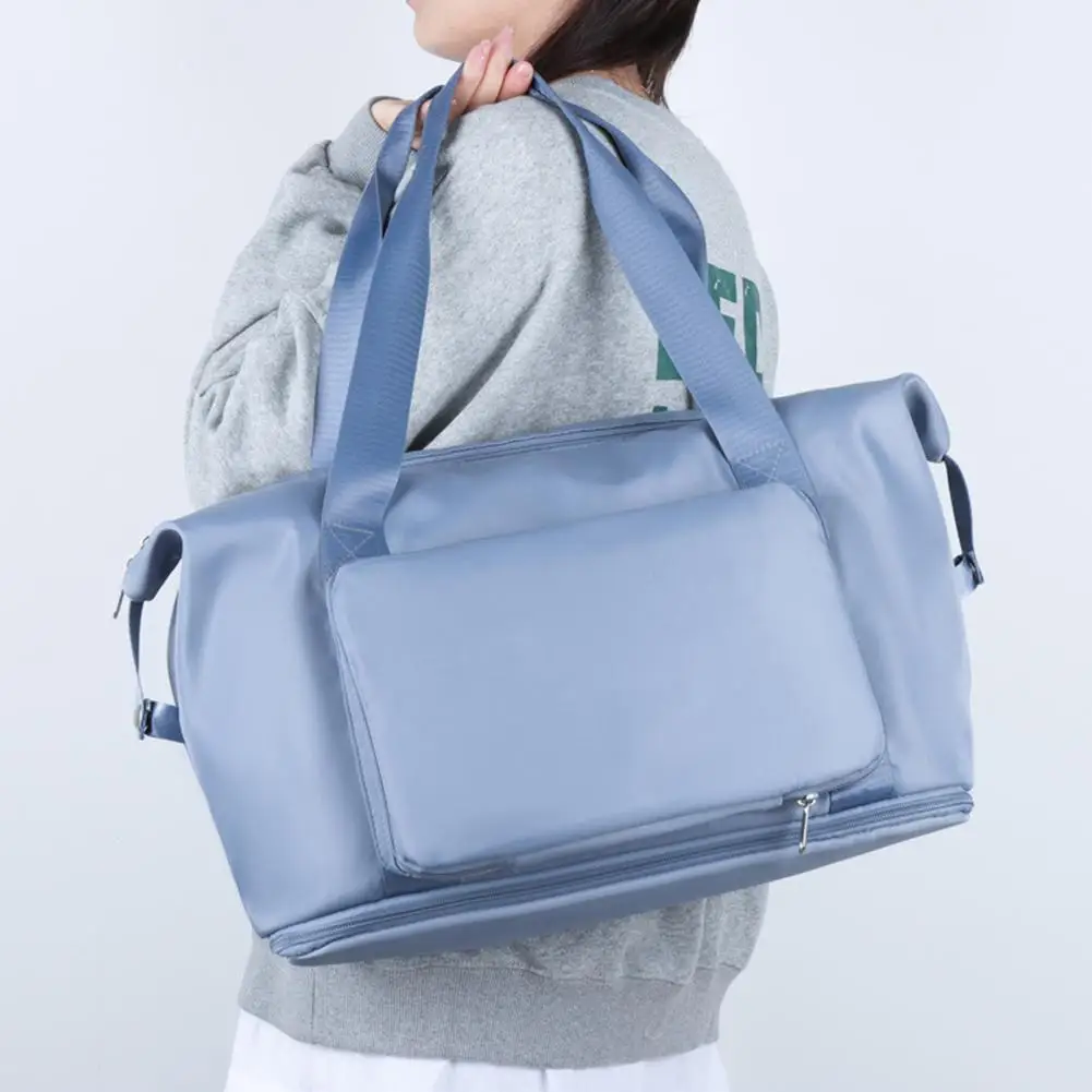 Large Capacity Women Sports Bag Lightweight Foldable Travel Bag For Sports Fitness Yoga Gym Weekend Trip