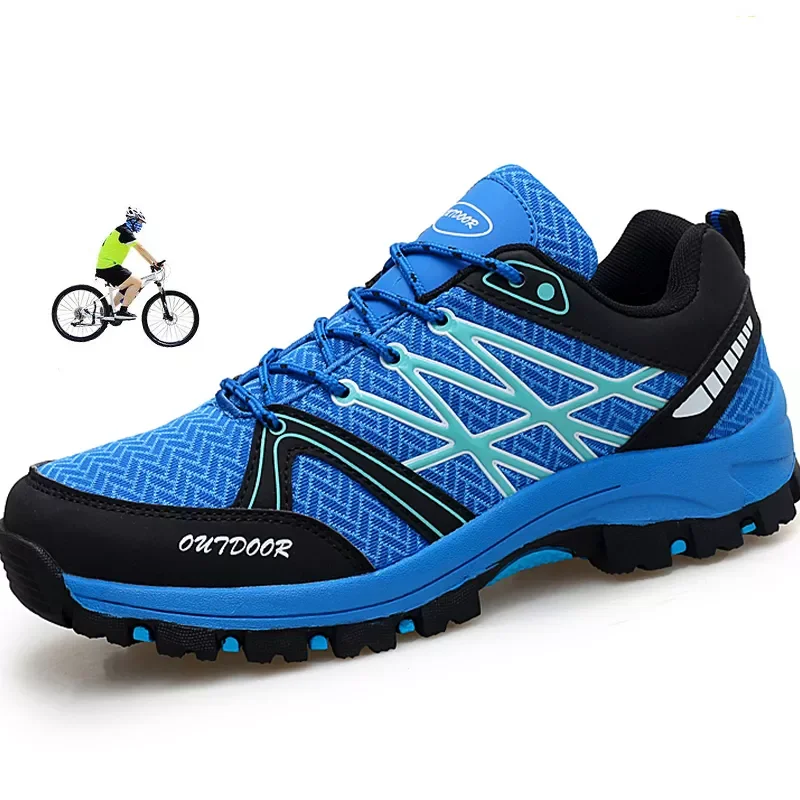 

Men's and Women's Cycling Shoes Non-Slip Mountain Road Bike Light Outdoor Sports Hiking Bicycle MTB Sneaker Light and Br