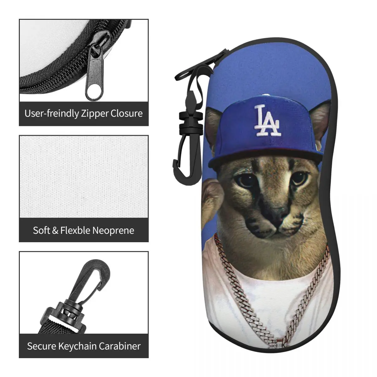 Изготовленные на заказ большие очки-рапперы в форме кота