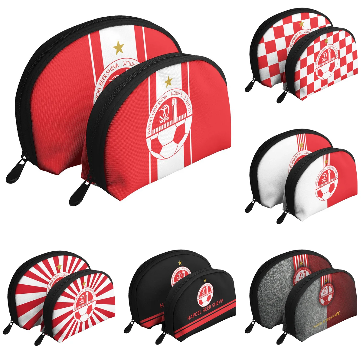 

Израиль Hapoel Beer Sheva FC переносной Кошелек для монет клатч, две сумки