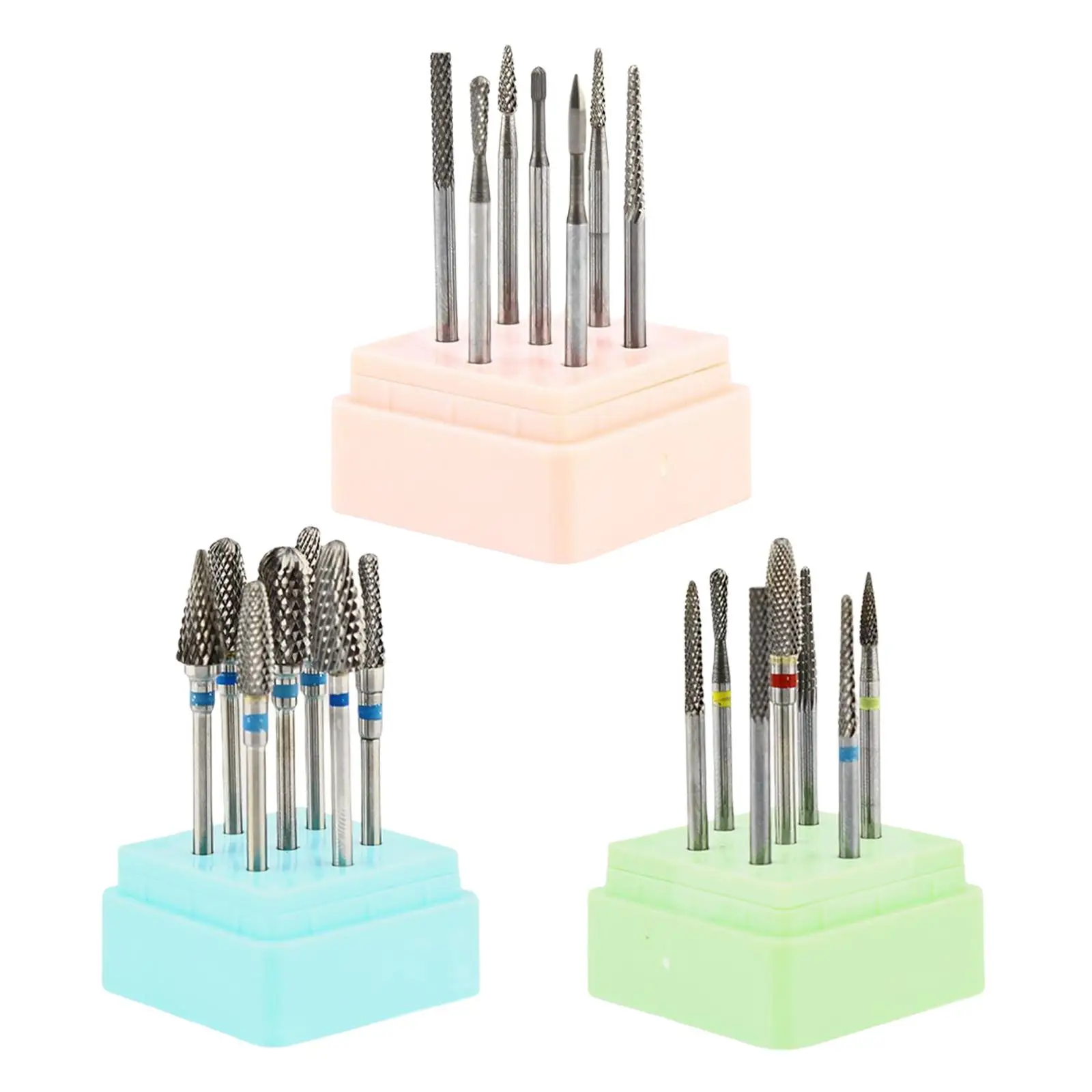 

7x Electric , Tungstene Professional Nail File, for Cuticle Pedicure Nail Polish Dip Remove Tools