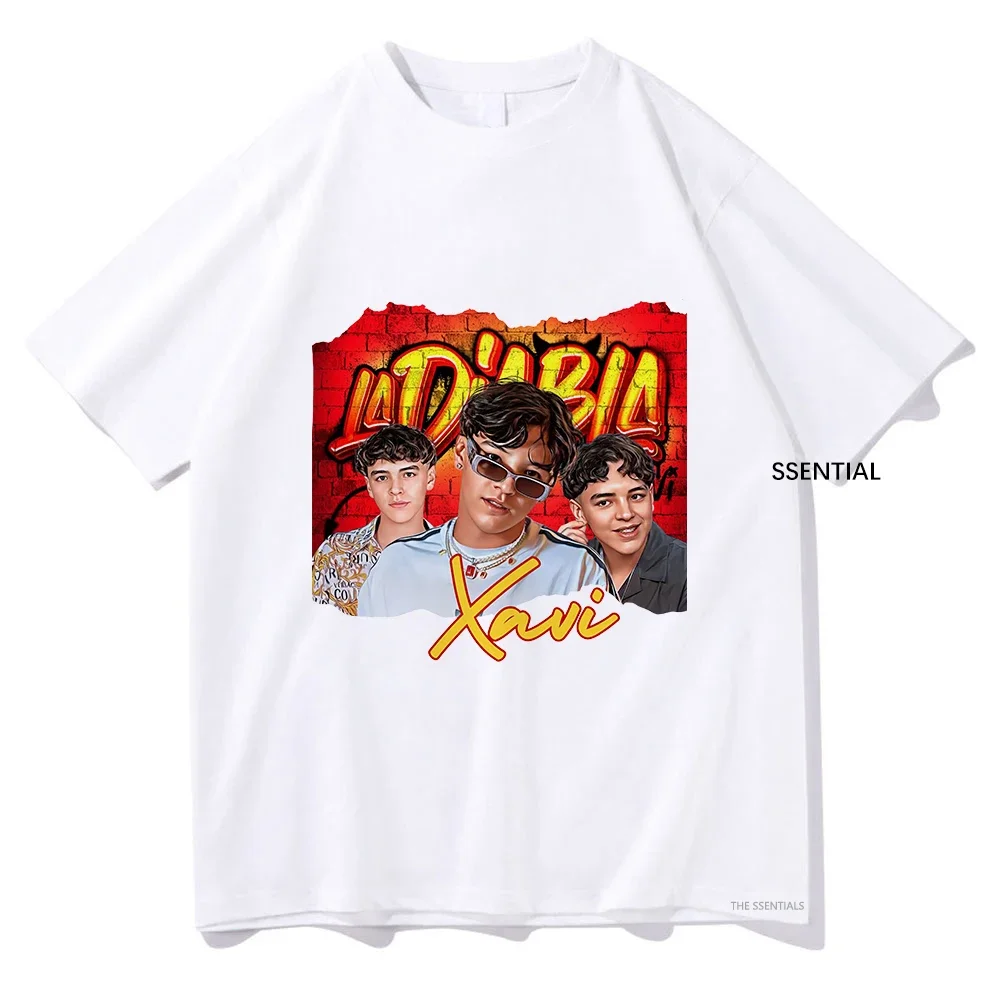 Повседневная футбольная футболка в стиле Natanael Cano Xavi La Diabla для мужчин и женщин |