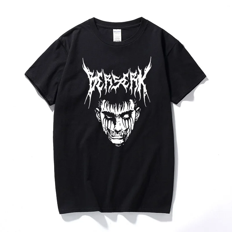 

Футболка Dark Berserk мужская с рисунком аниме, летняя дышащая Повседневная рубашка в стиле Харадзюку с принтом манга, большие размеры