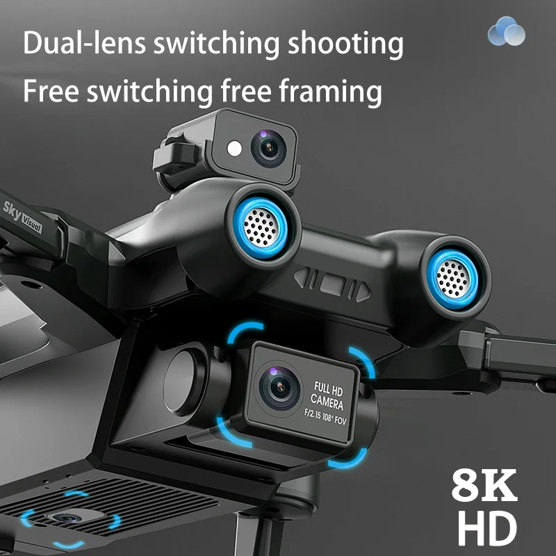 Фото Квадрокоптер AE6 с бесщеточным GPS UAV, обход препятствий на 360 градусов, 8K HD Аэрофотосъемка, дистанционное управление самолетом №4