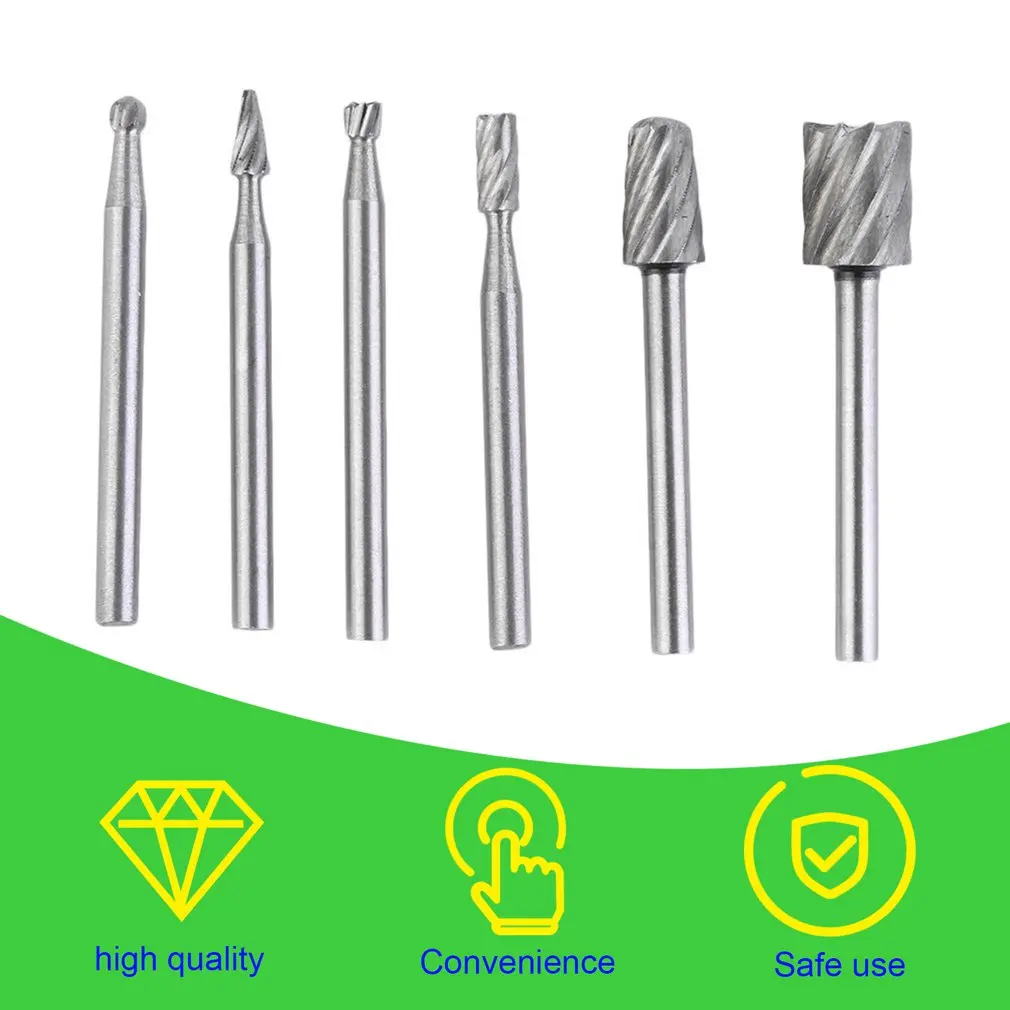 

Горячая продажа 6 шт. Универсальный HSS роутер шлифовальный инструмент