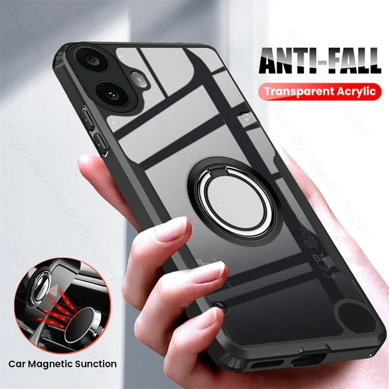 Магнитный держатель с кольцом прозрачный акриловый защитный чехол для камеры от