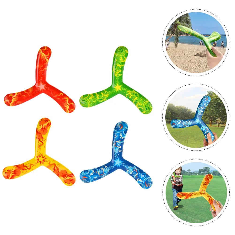 

Boomerang Boomerangs Toy Kids Outdoorflying Returning Dart Games Beginner Funny Throwing Bladed Toyspu Catch Game Maneuver Three