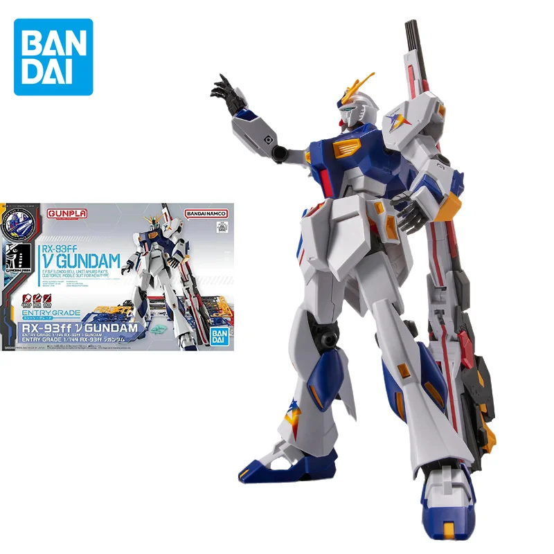 

Bandai Original GUNDAM Anime EG 1/144 RX-93ff V GUNDAM Action Figure Assembly Model Toys Collectible Model Gifts for Children