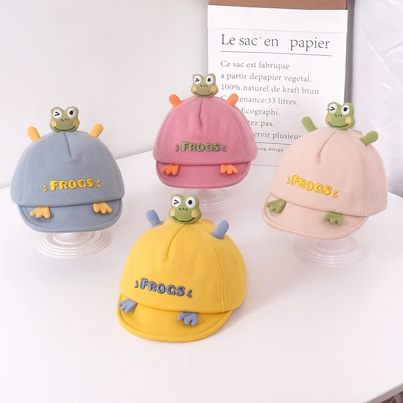 

Cute Cartoon Frog Ear Baby Hat Winter Soft Warm Knitted Boy Girl Hats Beanie Solid Color Infant Toddler Cap Bonnet Kids Caps