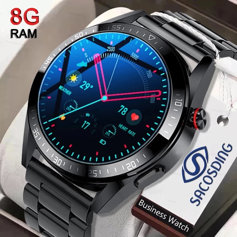 

2022 New Smart Watch Men Bluetooth Call 454*454 AMOLED 1.39 Inch Screen Always Display The Time Sport 8GB Local Music Smartwatch