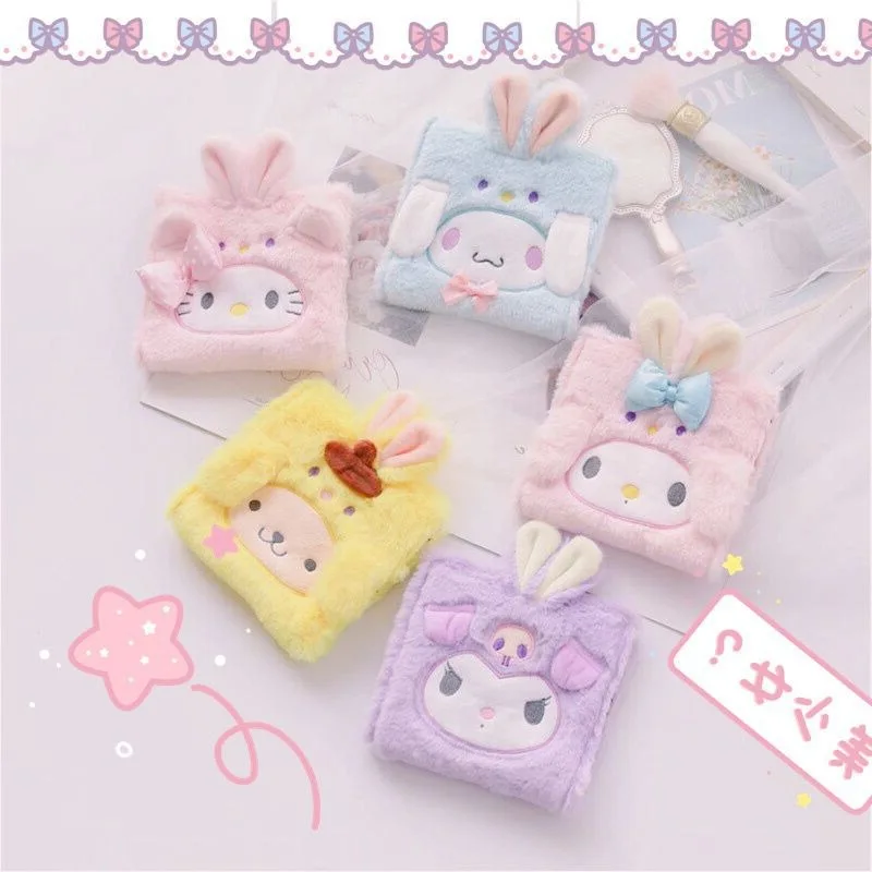 

Sanrio симпатичная мягкая Милая Мелодия Кролик нефрит Гуй собака дьявол санитарная салфетка сумка гигиеническая салфетка для девушки санитар...