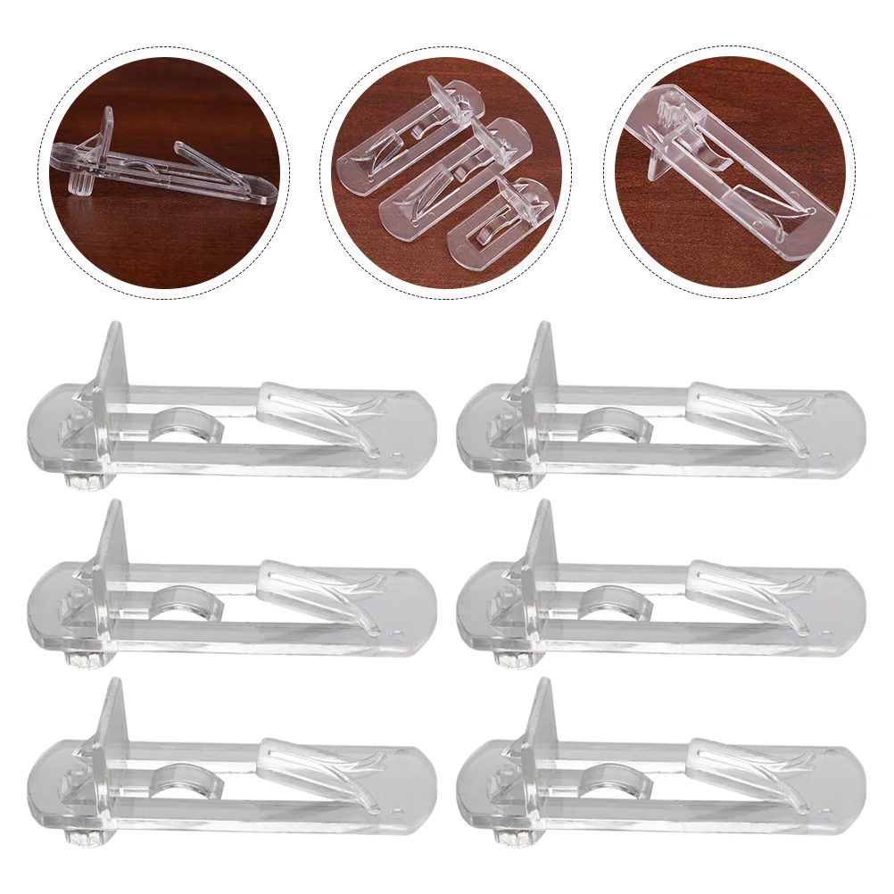 

30pcs Locking Book Shelf Clips Plastic Shelf Pin for Kitchen Cabinet Furniture