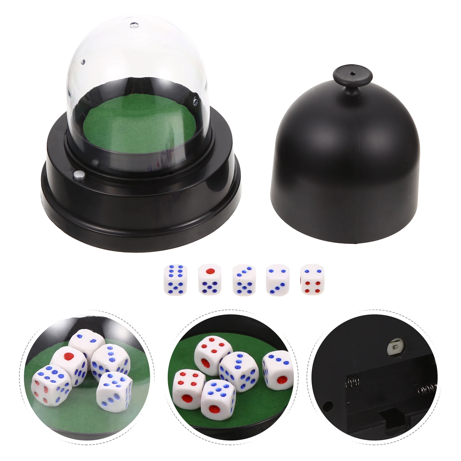 

1 Set of Electric Dice Cup Game Dice Container Professional Dice Storage Cup