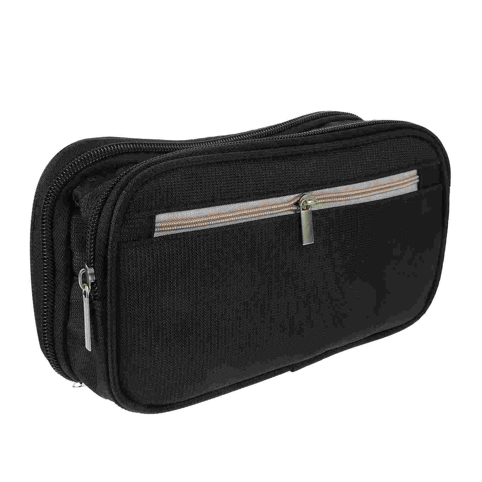 

Pencilpouch Pen Case Storage Makeup Zipper Organizer Stationerymarkercontainer Large Capacity File Holder Travel Brush Nylon