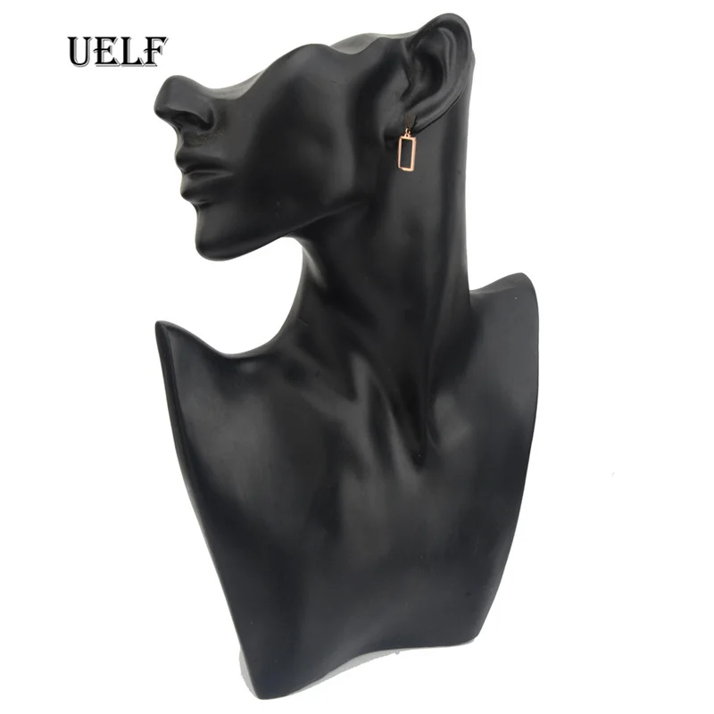 Uelf 2019, новые женские серьги с черными керамическими серьгами для женщин, свадебные украшения из нержавеющей стали (art.: 3920c683d6460) - 3920c683d6460
