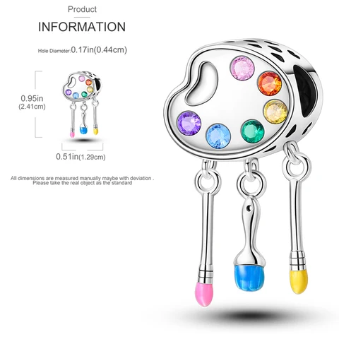 Светящиеся бусины для браслетов из серебра 925