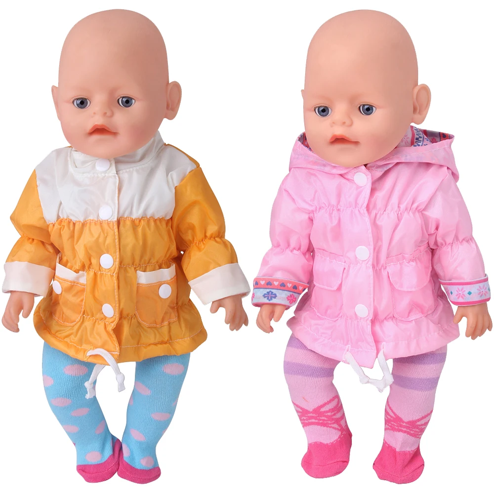 

Autumn Winter Set Jacket + Leggings Accessories 18 Inch American Doll and 43cm Doll Kids Gifts Free Shipping Items