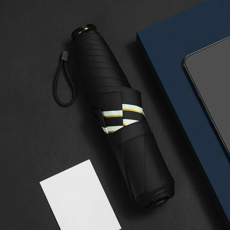 

Umbrella Mini Pocket Small For Girls Parasol Windproof Folding Kids Boy Rain And Sun Equipment Resistant Original White